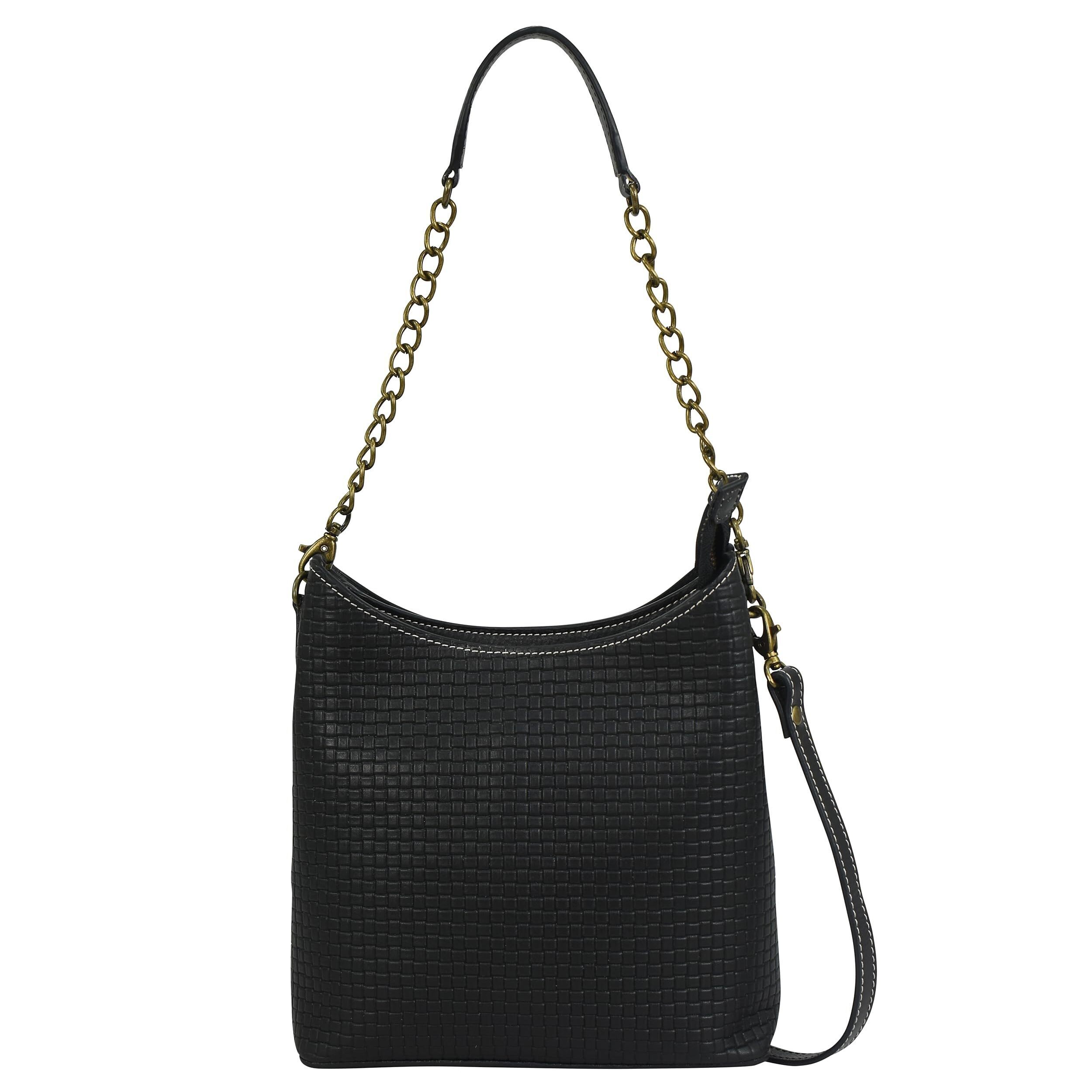 5635 Heritage Collection Leather Multicompartment Hobo - Basket Embossed